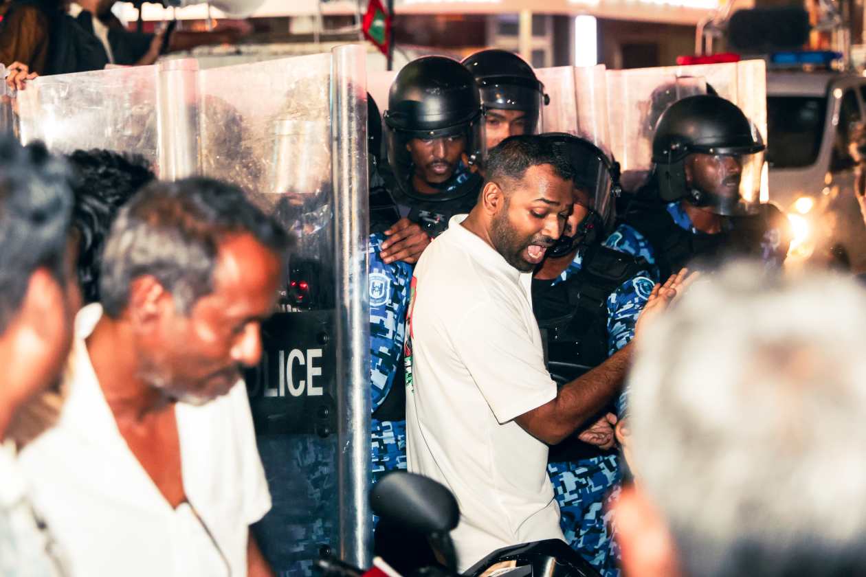 އޮކްޓޯބަރު 3، 2025: ރައްޔިތުންގެ މަޖިލީހުގެ ގަލޮޅު ދެކުނު ދާއިރާގެ މެންބަރު މީކާއީލް. -- ފޮޓޯ: މިރާޝް ނާޝިމް