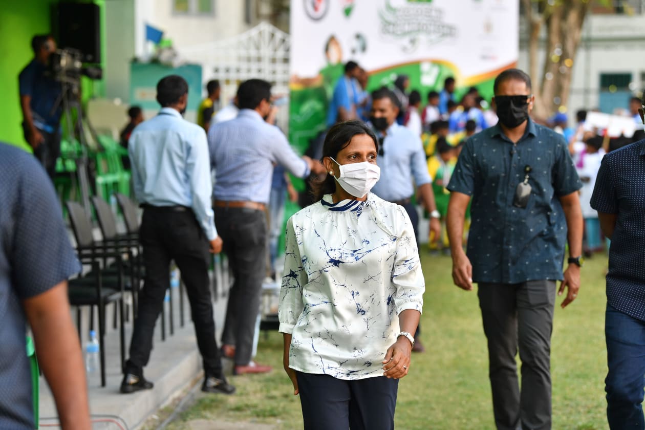 މާޗް 12، 2022: މައިލޯ އެކަޑަމީ ޗެމްޕިއަންޝިޕް 2022ގެ ދިހަ އަހަރުން ދަށުގެ މުބާރާތް ނިންމުމުގެ ރަސްމިއްޔާތުގެ ތެރެއިން --ފޮޓޯ: ރައީސް އޮފީސް