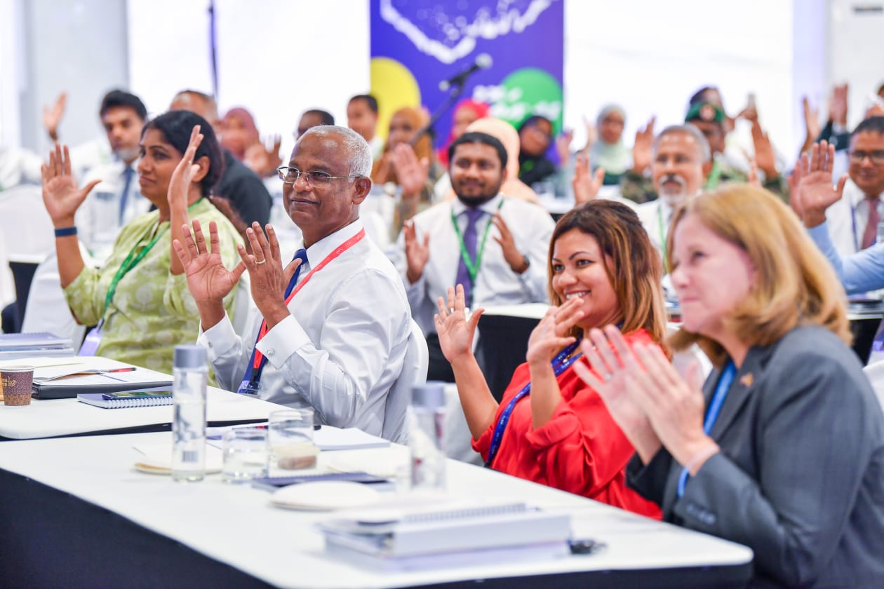 ސެޕްޓެމްބަރު 11، 2022 - ލ. ގަމުގައި ކުރިއަށް ދާ ތިން ވަނަ ވިއަވަތި ރާއްޖެ ކޮންފަރެންސްގެ ތެރެއިން. --- ފޮޓޯ؛ ރައީސް އޮފީސް