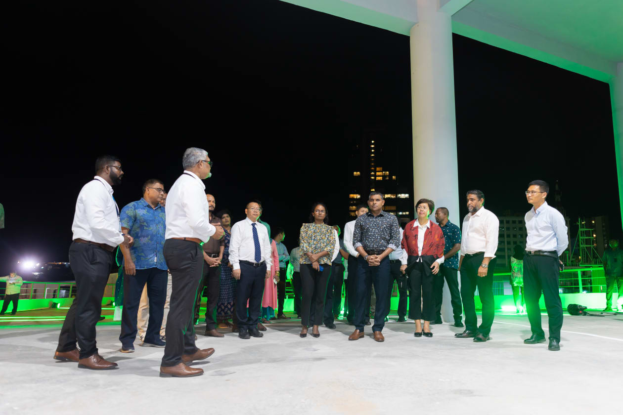 އޮގަސްޓު 28، 2023 - މާލޭ ވޭސްޓު ޓްރާންސްފާ ސްޓޭޝަން ހުޅުވުމަށް ބޭއްވި ރަސްމިއްޔާތުގެ ތެރެއިން. -- ފޮޓޯ: އަބްދުﷲ އިޔާން/ އަދަދު