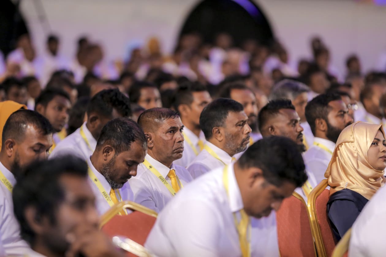 އޯގަސްޓް 19، 2022 - އެމްޑީޕީގެ ހަތަރު ވަނަ ކޮންގްރެސް ފަށުމުގެ ރަސްމިއްޔާތު. -- ފޮޓޯ؛ މުހައްމަދު ޝާބިން / އަދަދު