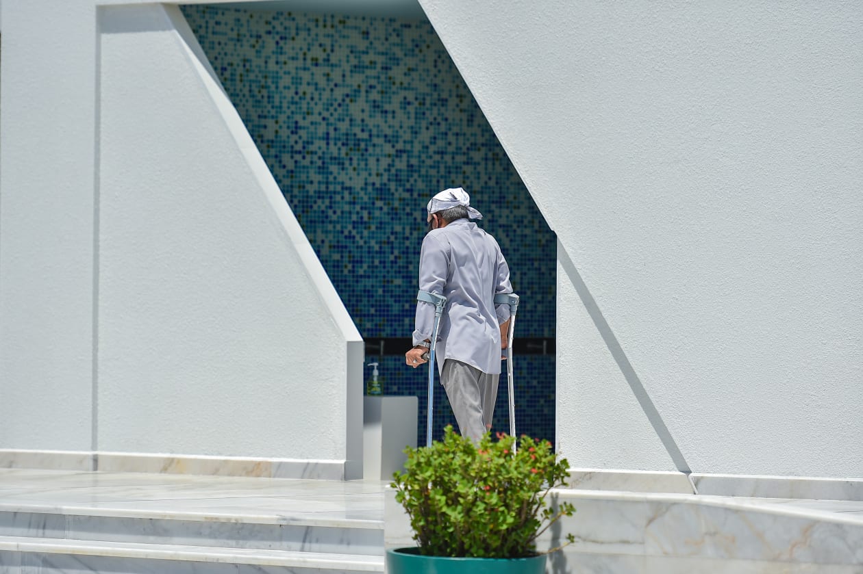 ހުޅުމާލޭ ދެވަނަ ފިޔަވަހީގެ ފުރަތަމަ މިސްކިތް މިދިޔަ ހުކުރު ދުވަހު ވަނީ ހުޅުވާފައި: "މަސްޖިދުލް އަމީލް ޖަލީލް" ނަމުގައި އިމާރަތްކުރި ގ. ފަހިވާގޭ އަހުމަދު އަމީލް ޖަލީލްގެ ހަނދާނުގައި އޭނާގެ އާއިލާއިން އިމާރަތްކުރި މިސްކިތެއް. - ފޮޓޯ: ހުސެއިން ޝަޔާހު / އަދަދު