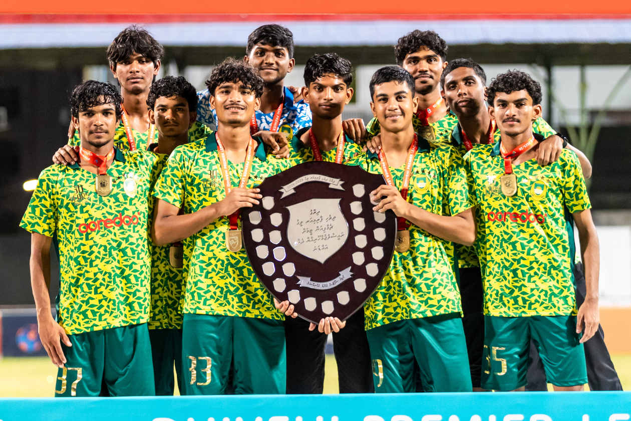 Male, Maldives (February 7) — Maziya Sports and Recreation defeated Odi Sports Club 1-0 in their final match to clinch the league title for the fifth consecutive time, completing their last two title-winning seasons undefeated; in total, Maziya has now been crowned league champions six times. --- Photo: Raif Yoosuf / Adhadhu Sports