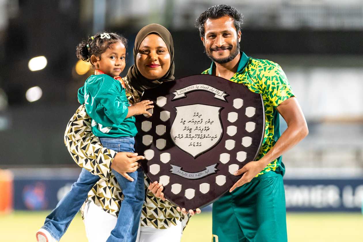 Male, Maldives (February 7) — Maziya Sports and Recreation defeated Odi Sports Club 1-0 in their final match to clinch the league title for the fifth consecutive time, completing their last two title-winning seasons undefeated; in total, Maziya has now been crowned league champions six times. --- Photo: Raif Yoosuf / Adhadhu Sports