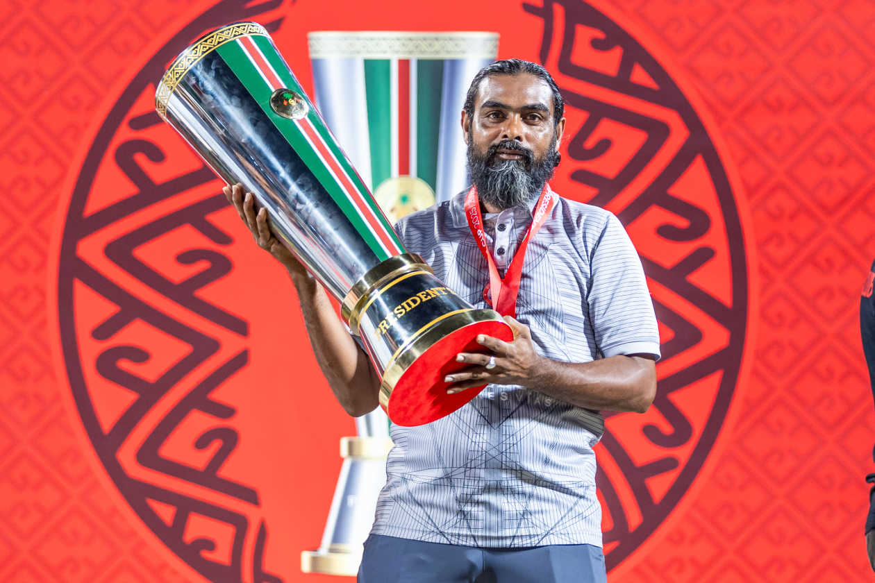 MALE, Maldives (February 25): Odi Sports Club has secured its first-ever President’s Cup title after a 5-4 penalty shootout victory over Maziya Sports and Recreation, following a 1-1 draw in regular time. Odi makes history as the first team to achieve such a feat in their debut season in the top flight. --- Photo: Raif Yoosuf / Adhadhu Sports