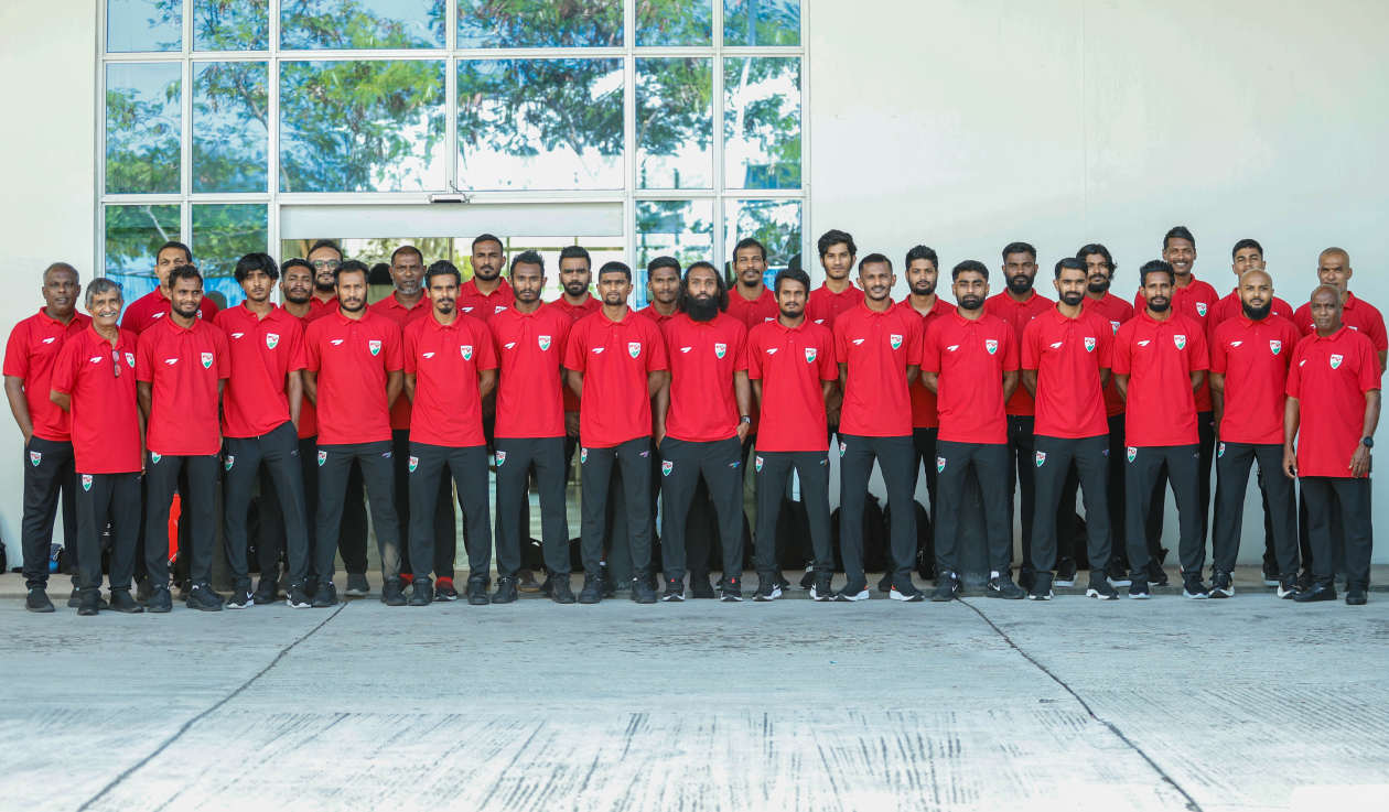 ފޮޓޯ: ގައުމީ ފުޓްބޯޅަ ޓީމު އޭޝިއަން ކަޕް ކޮލިފައިން އަށް ފުރުން