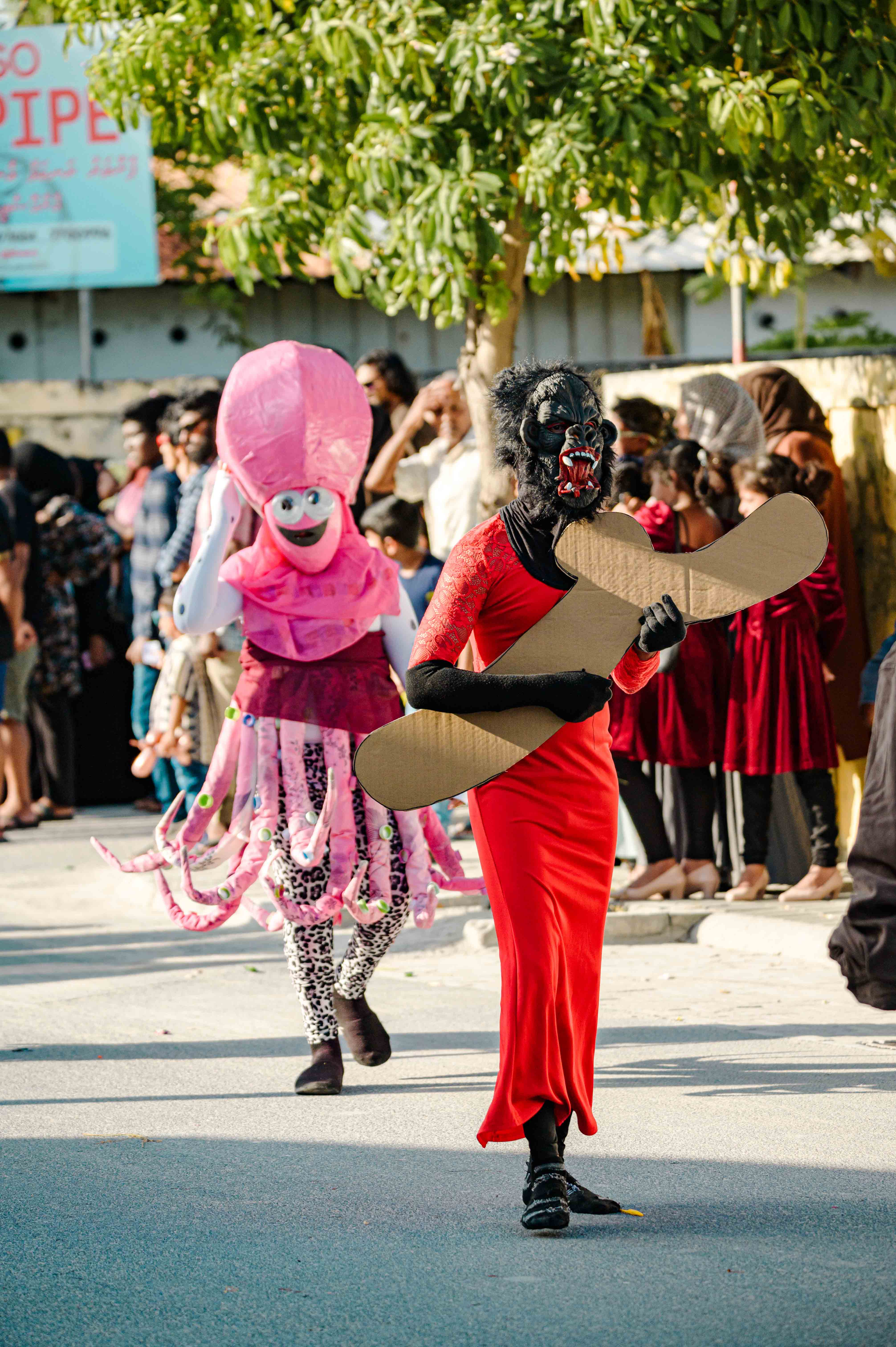 ކުޅުދުއްފުށީގައި ކުރިއަށް ގެންދިޔަ މަށިމާލި ޕެރޭޑުގައި ދިވެހިބަހަށް އެކަނި ހާއްސަ ށަވިޔަންޏަށް ހާއްސަކޮށްފައިވާ މާއްޔެއް. ކުޅުދުއްފުށީ މަށިމާލި ޕެރޭޑަކީ މުޅި ރާއްޖެއަށް ވެސް މަޝްހޫރު ޕެރޭޑެއް -- ފޮޓޯ: ޖައުފަރު އަލީ