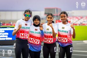 އޭޝިއަން ޔޫތު ގޭމްސްގައި މެޑްލޭ ރިލޭ އަންހެން ޓީމަށް ގައުމީ ރެކޯޑު