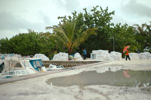 ކޮތަޅަކަށް ލާފައި ކުނިގޮނޑަށް އެއްލާލާފައި އޮތް ކުއްޖަކު ފެނިއްޖެ