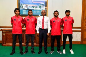 ރައީސް، ގައުމީ ބޮޑީބޯޑިން ޓީމަށް ހިތްވަރު ދެއްވައިފި