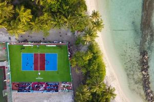 މަތިވެރީގައި ރަނގަޅު ފެންވަރުގެ ވޮލީ ކޯޓެއް 