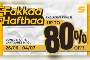 Sonee Sports promotion with discounts up to 80 percent