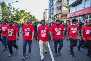 Govt denies teachers left due to "India Out" movement