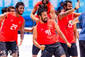 ރާއްޖޭގެ ބީޗްހޭންޑްބޯޅަ ޓީމުން މޮންގޯލިއާ ވެސް ބަލިކޮށްފި 
