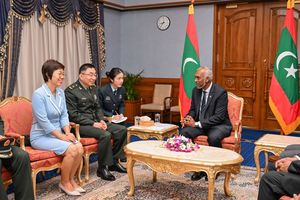 Head of Chinese military delegation meets President Muizzu