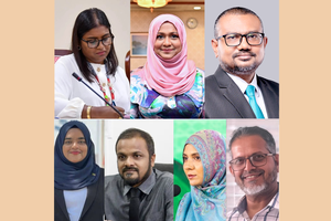 ކޮންޓްރޯލް ކޮމިޝަނުގެ ރައީސް ހޮވަން މެންބަރުންނާ އިންޓަވިއުކުރަނީ