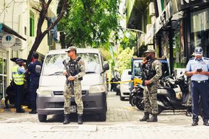 Pressure blast caused by van's hydraulic jack: MNDF