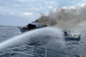 Injuries reported after fire on fishing boat