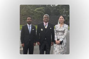 ޖަޕާނަށް ރާއްޖޭން ކުރިން ކަނޑައަޅާފައި ހުރި ސަފީރަށް ޝަރަފެއް