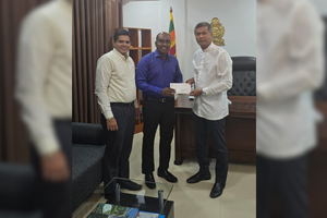 ޔުނިވާސަލްއިން ލަންކާއަށް އެއް ލައްކަ ޑޮލަރު ހަދިޔާކޮށްފި