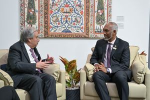 Muizzu meets UN Secretary General António Guterres