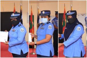 އަންހެން ތިން ފުލުހަކު ފުރަތަމަ ފަހަރަށް ސުޕްރިންޓެންޑެންޓުންގެ ރޭންކަށް