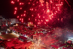 Drone show and fireworks display to welcome New Year