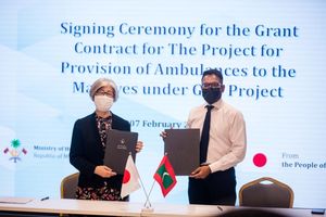 ރާއްޖެއަށް ޖަޕާނުން އަށް އެމްބިއުލާންސް ހަދިޔާ ކުރަނީ