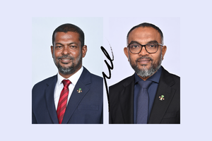 މަޖިލީހުގައި އޮތް ޕީޖީ ބައްދަލުވުމެއްގައި އަލީ އާރިފާއި އަބްދުﷲ