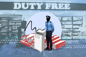 Policeman caught smuggling cigarettes from duty free zone