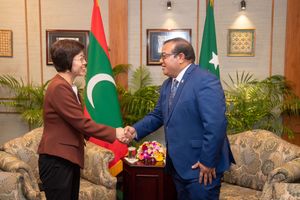 ޗައިނާ ސަފީރު, މަޖިލީހުގެ ރައީސްއާ ބައްދަލުކުރައްވައިފި