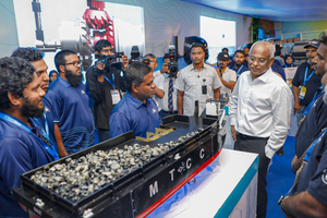 ރައީސް ސޯލިހު މެރިން އެކްސްޕޯއަށް ޒިޔާރަތް ކުރައްވައިފި 
