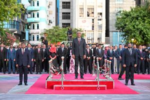 ގައުމީ ދުވަހުގެ ދިދަ ނެގުމުގައި ރައީސް ބައިވެރިވެވަޑައިގެންފި