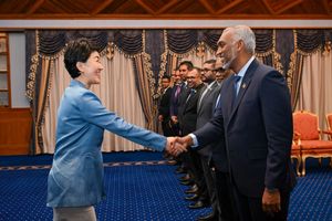 Communist party official meets President Muizzu