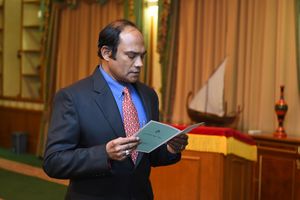 ނިޝާން އަސްކަރީގެ ވެރިކަމުގެ އިއްޒަތް މޫސާ އަލީ ޖަލީލަށް އަރުވަނީ