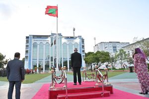 President, First Lady attend National Day flag ceremony