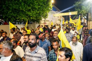 ރިވެތި ނަމޫނާއެއް ދައްކައި އެމްޑީޕީގެ މުޒާހަރާ ނިންމާލައިފި