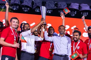 ރަން ތަށި ހޯދި ގައުމީ ފުޓްސަލް ޓީމަށް ހޫނު މަރުހަބާއެއް
