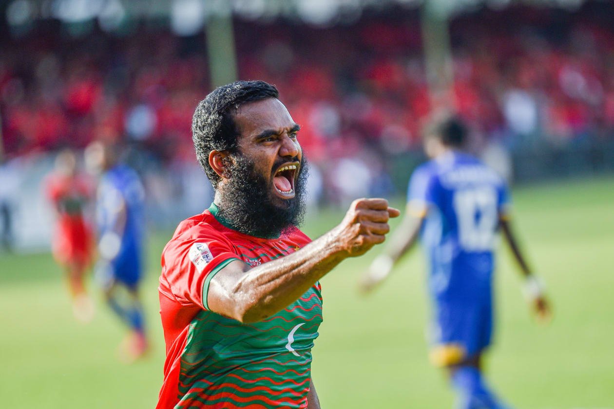 ދަގަނޑޭގެ ގޯލުން ލަންކާ ބަލިކޮށް ރާއްޖެ ކުރިއަށް 