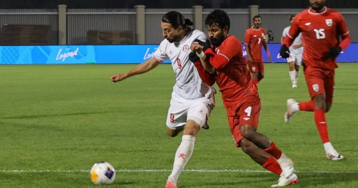The FIFA International fixture between Maldives & Lebanon.