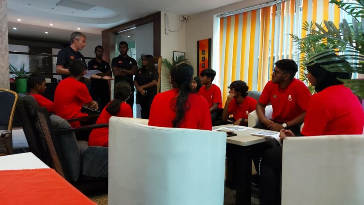 ޖޫނިއާ ޓީޓީ މުބާރާތަށް ގައުމީ ޓީމު ކޭމްޕްކޮށްފި 