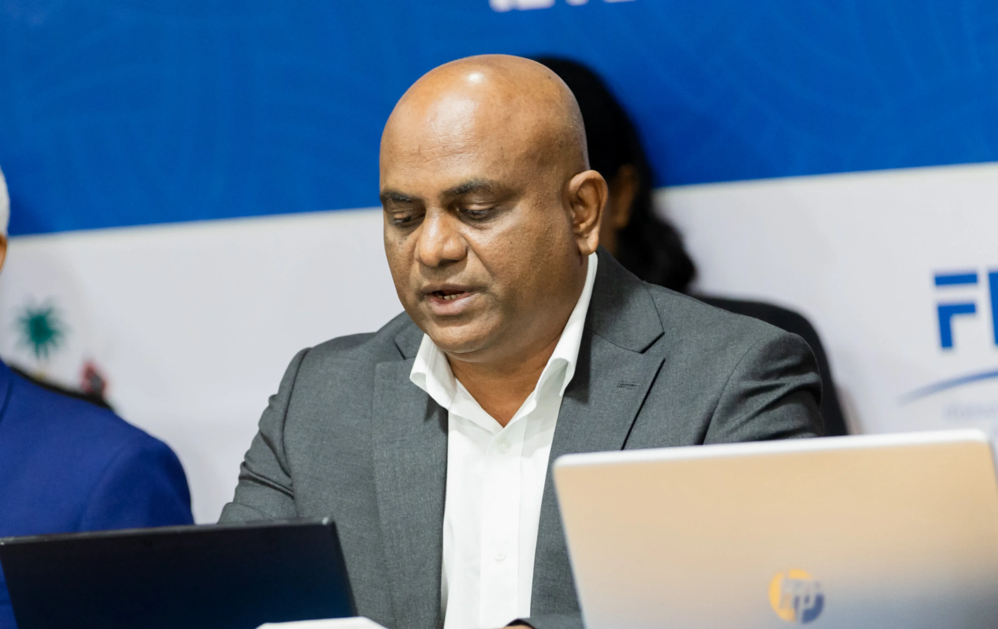 ވީއޭއެމްގެ ރައީސް މުހައްމަދު ލަތީފް، އެ އެސޯސިއޭޝަންގެ ކޮންގްރެސްއެއްގެ ތެރެއިން.--- ފޮޓޯ: އަދަދު ސްޕޯޓްސް