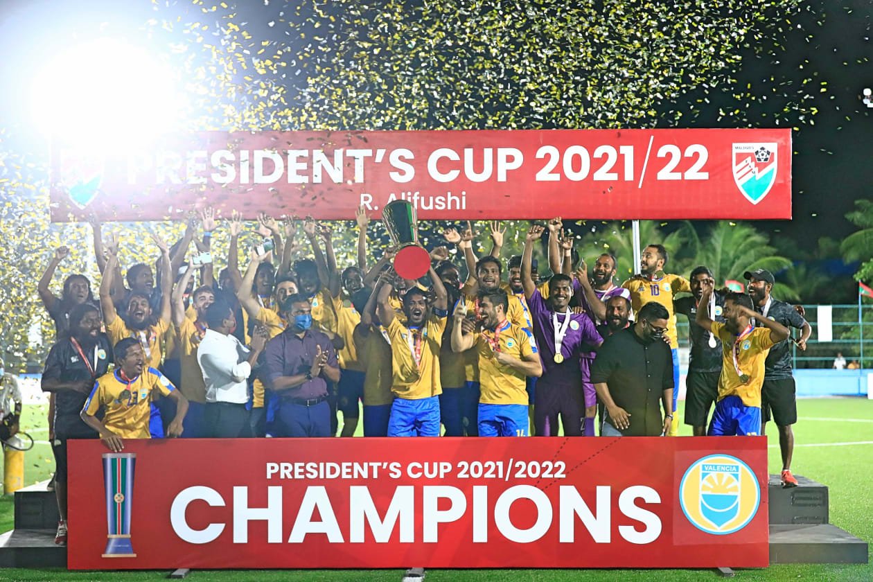 ވެލެންސިއާ އިން ޕްރެޒިޑެންޓްސް ކަޕް ޗެމްޕިއަންކަން ހޯދައިފި