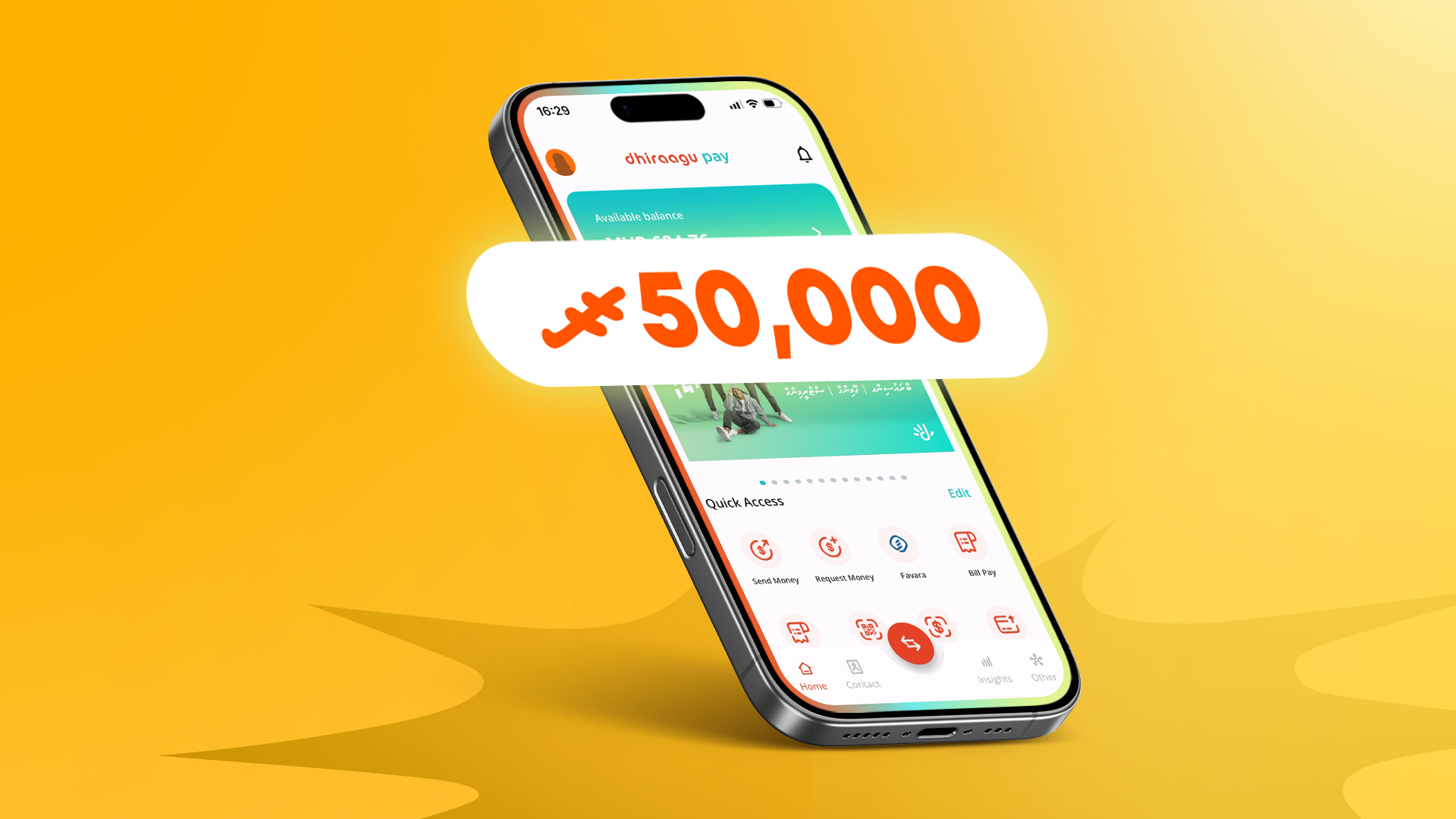 Win MVR 50,000 by registering on DhiraaguPay