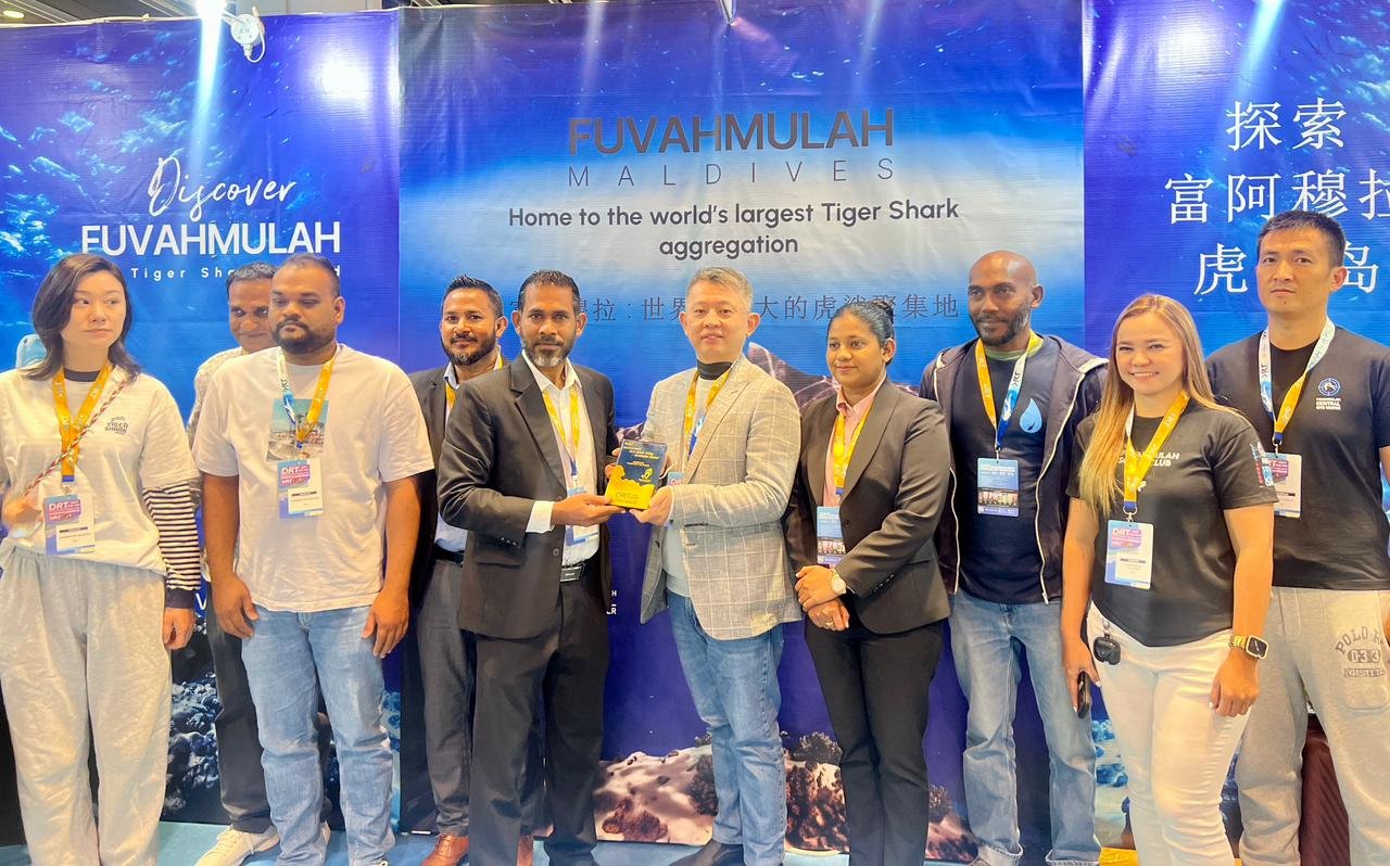 ފުވައްމުލަކަށް ބެސްޓް ޝާކް ޑައިވިން ޑެސްޓިނޭޝަން އެވޯޑް ލިބިއްޖެ