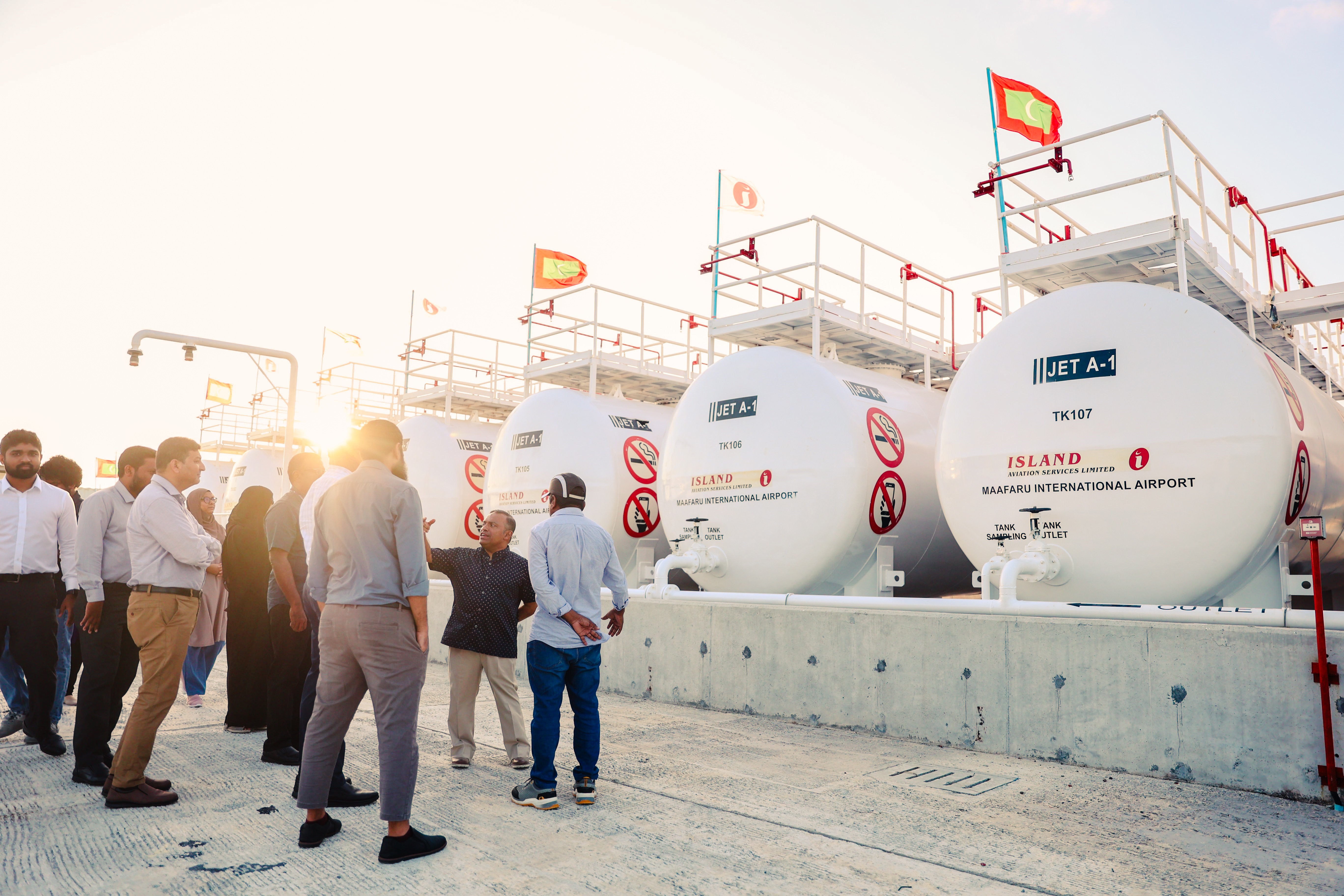 Island Aviation's first fuel farm in Maafaru Airport
