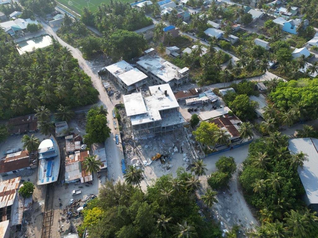 އަލިފުށީ ޓިވެޓް ސެންޓަރުގެ މަސައްކަތް ހަލުވި ކަމާއެކު ކުރިއަށް