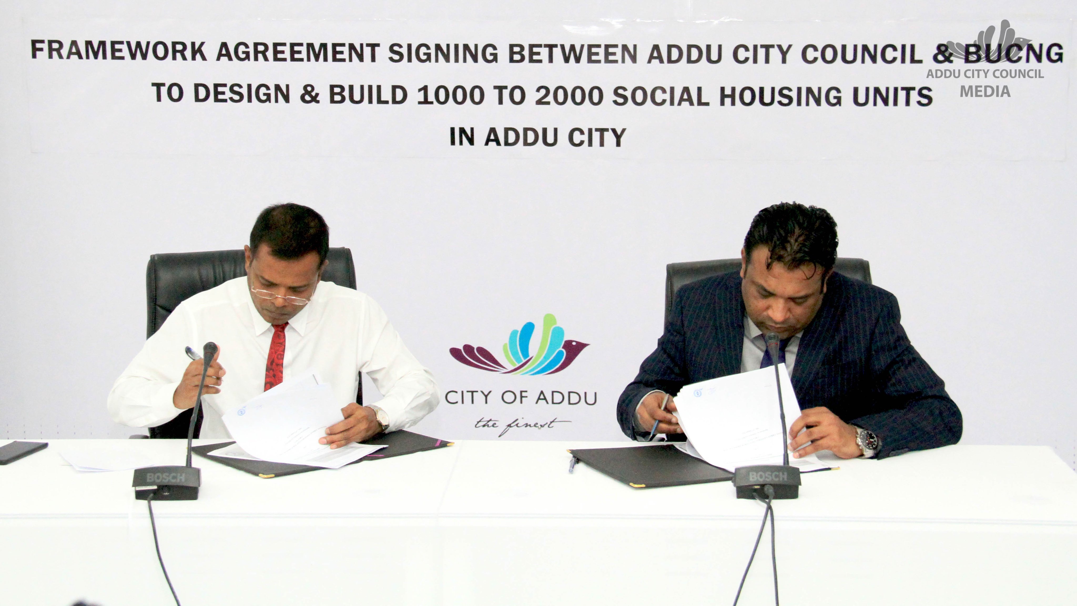އައްޑޫގައި 2000 ސޯޝަލް ހައުސިން އެޅުމަށް ޗައިނާ ކުންފުންޏަކަށް