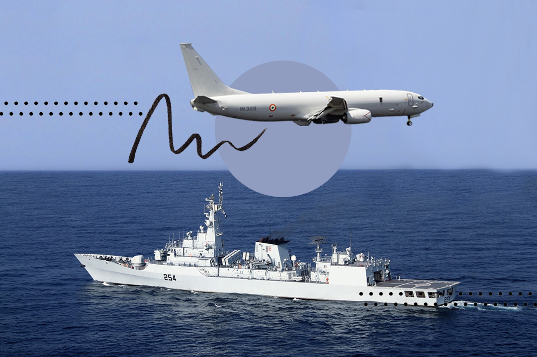 Indian aircraft's missions during Pakistani military ship's visit